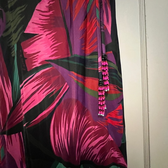 Farm Rio - Midnight Leaves Cutout Midi Dress - Picture 6 of 7